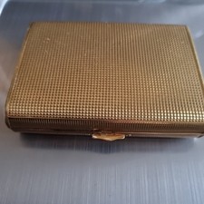 Vintage 1950s Made In The USA Gold Tone Cigarette/ Card  Holder