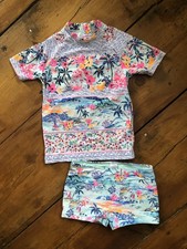 Next Girls Sun Suit, Age 5-6 Years, Top & Shorts, Short Sleeved