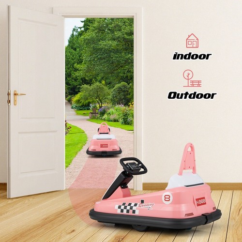 Kids ride bumper car - on,