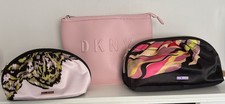3 X Toiletry And Make Up Bags Dkny And Ted Baker All Unused