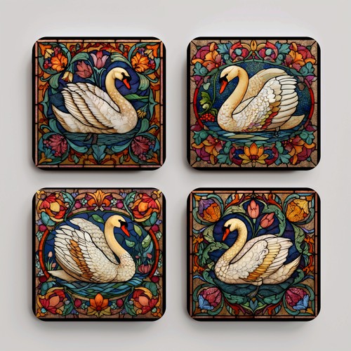 Set coasters stain - -,