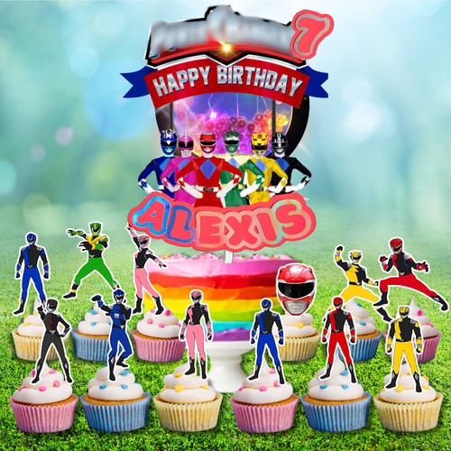 Power rangers cake birthday - power,