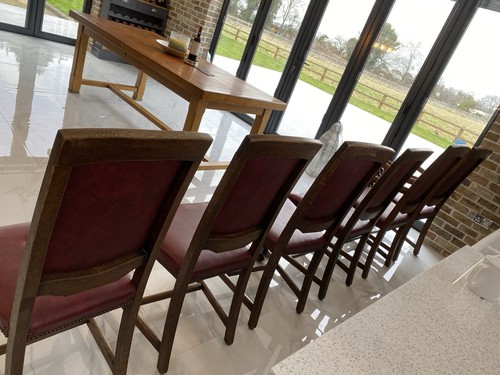 Edwardian set oak studied - edwardian, of