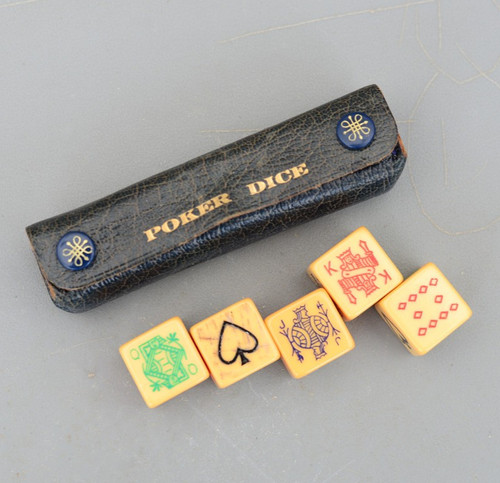 Vintage poker dice - poker, &