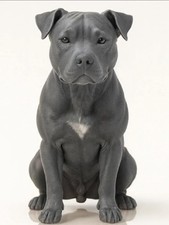 Pitbull Terrier Dog Statue