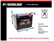 Battery fits MAZDA 5 2 3 BT50 RX8 CX60 6 TRIBUTE XEDOS 626 068 500A New