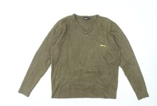 Slazenger Men's Green V-Neck