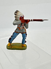 Elastolin Hausser  composite Indian standing shooting 6840 7CM SCALE
