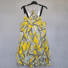 Miss By Captain Tortue Dress Yellow Size UK 10 / EUR 38