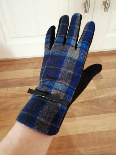 Black blue grey check - black,