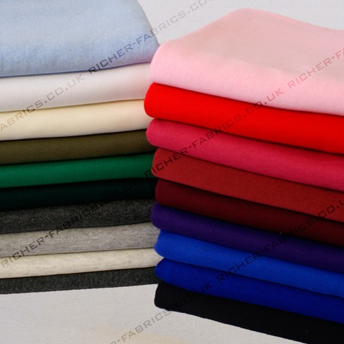 Plain fleece fabric - plain,