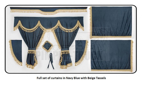 Truck curtains iveco navy - truck,