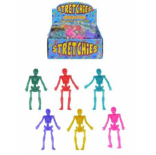 12 x Halloween Stretch Skeletons! Party bag treats Toys Fillers Lucky dip prizes