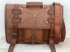 Men's Retro Leather Messenger