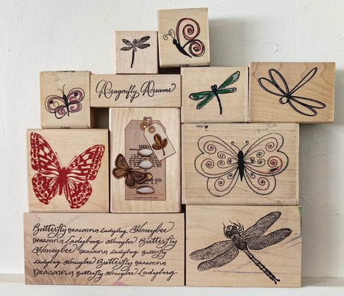 Job lot wooden stamps - lot,