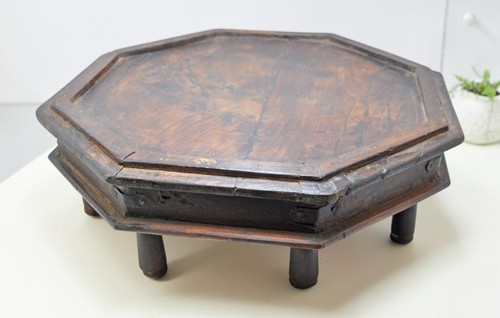 Antique wooden octagonal - wooden,