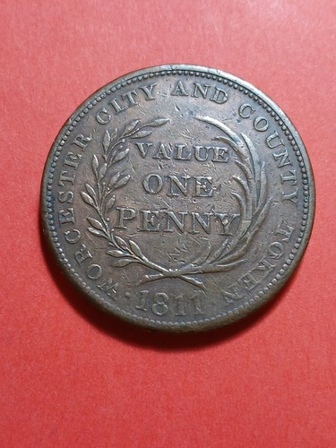 1811 worcester one penny - one,
