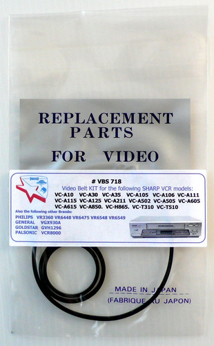 Vcr belt kit for - belt,