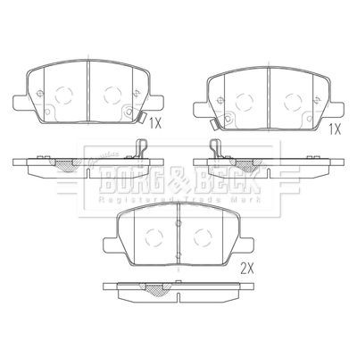 Borg beck bbp2850 disc - &,