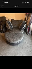 DFS Grey Swivel Chair Sofa