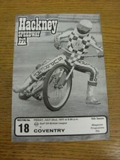 22/07/1977 Speedway Programme