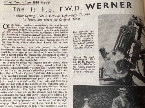 Werner cyclemotor autocycle - cyclemotor,