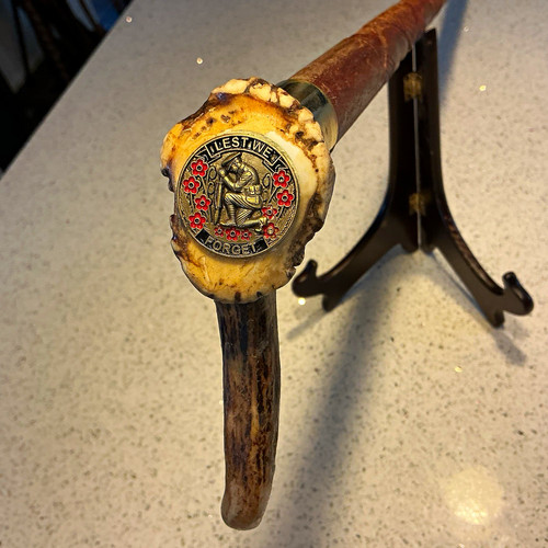 Walking stick antler - , handle