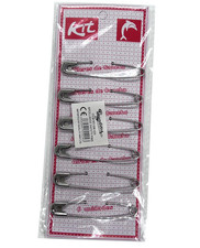 6 X Extra Large Safety Pins