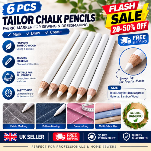 6pcs white tailor chalk - 6pcs,