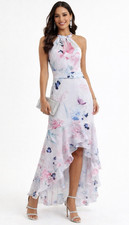 Lipsy Blue Floral Maxi Dress