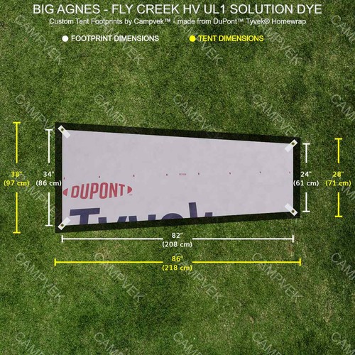 Tyvek footprint for the big - footprint,