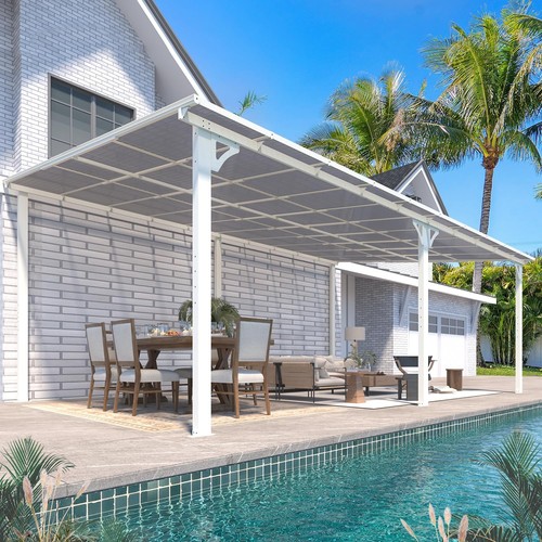 White gazebo - white,