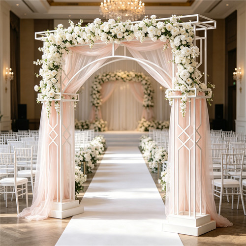 Large square metal wedding - square,