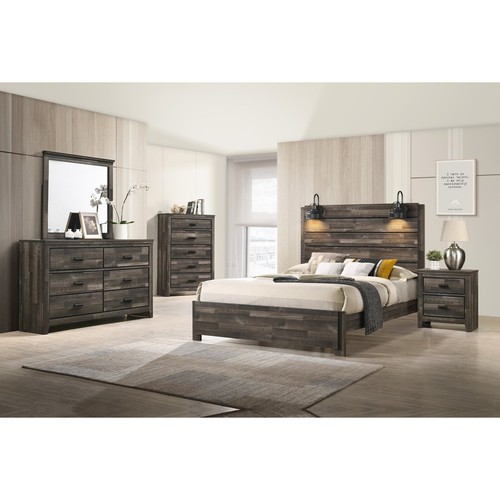 Rustic brown 6pc built - 6pc, in