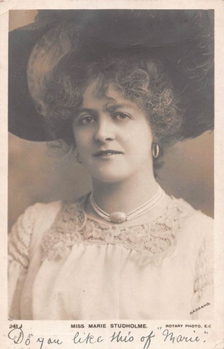 Postcard edwardian actress - -,