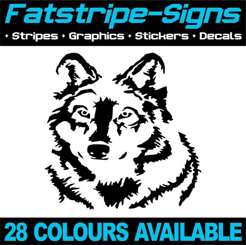 Lone wolf head stickers - head,