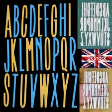 Large Tall Font Alphabet Metal