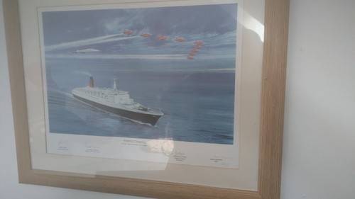 Framed concorde signed - framed,