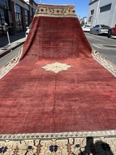 Auth: 19th C Antique Agra Rug