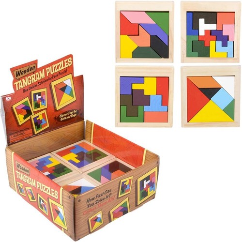 Wooden tangram puzzle - 4",