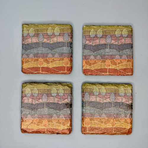 Hand finished square slate - hand,