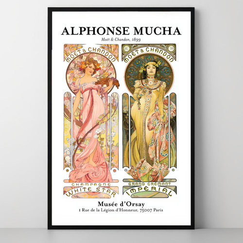 Alphonse mucha moët - moët, &