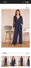 Navy Sequin Jumpsuit, Yumi