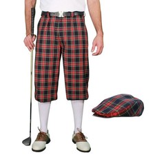Golf Knickers Plaid Navy