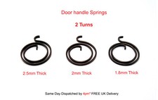 Door Handle Springs Replacements 2 Turns x 2.5mm 2mm or 1.8mm Thick Pack of 1-20