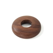 2 x radiator pipe covers walnut rosette pipe collar wooden high profile