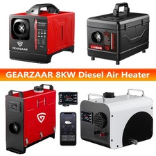 12V/24V Air Diesel Heater 8KW Night APP Remote LCD Bluetooth w/ Power Adapter