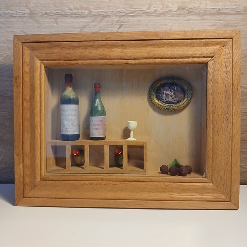 Vintage wine shadow box - vintage,