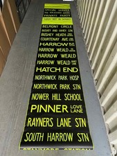 London Transport Harrow Weald Dart / Starider Front Bus Destination Blind