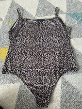 Brave Soul Leopard Print Body Suit Size Large